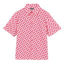 J.LINDEBERG(レディース)ゴルフウェア Linda プリント半袖シャツ 072-83340-073