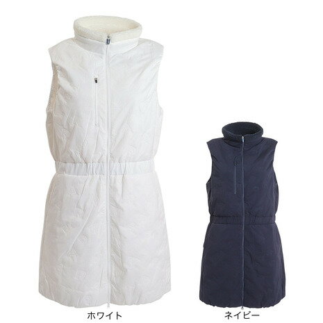 【1/29 1:59まで さらに最大P10倍】フィドラ（FIDRA）（レディース）ゴルフウェア 防寒 撥水 吸湿 発熱 ビスケットキルトワンピース FD5NUQ23