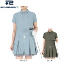 ROSASEN(レディース)ゴルフウェア 半袖 ナイロン ワンピース 048-63541-25SS