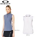 オークリー(OAKLEY)(レディース)ゴルフウェア 吸水 接触冷感 ELEVATE ノースリーブシャツ FOA500847