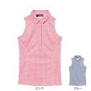 J.LINDEBERG(レディース)ゴルフウェア Dena Print スリーブレスシャツ 072-23471
