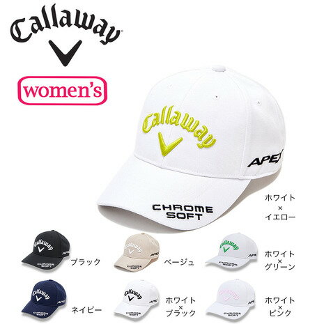 キャロウェイ キャロウェイ（CALLAWAY）（レディース）ゴルフ 吸汗 速乾 軽量 TOUR TW キャップ JM C23990200