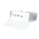 フィドラ(FIDRA)(レディース)ゴルフ 吸汗速乾 キャップ スウェット シープボア サンバイザー FD5QWD12 WHT