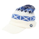 フィドラ(FIDRA)(レディース)ゴルフ つばつき ニット帽 FD5QWC13 WHT