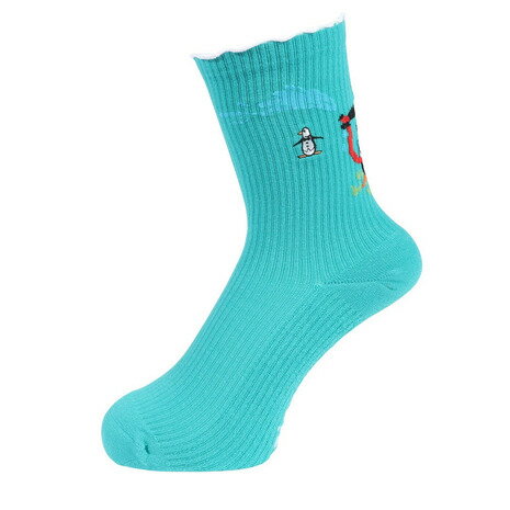 マンシング（MUNSING）（レディース）ゴルフ ミドル丈 メロウ仕様キャラクター ペンギン柄ソックス MG5SSO22L EM00