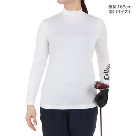 【10％クーポン！11/20〜11/25】キャロウェイ（CALLAWAY）（レディース）ゴルフウェア インナー 吸汗速乾 クールコア 天竺ハイネックインナーシャツ C24932200-1030