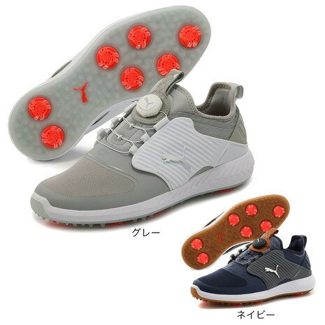 プーマ（PUMA）（メンズ） ゴルフシューズ スパイク メンズ イグナイト パワーアダプト ケージド ディスク 192236 ケージドのサムネイル
