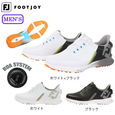 【5%OFFクーポン 5/15限定 2点以上購入】フットジョイ（FootJoy）（メンズ） FJ フューエル BOA スパイクレス ゴルフシューズ 55446W 55448W 55449W 53095 W