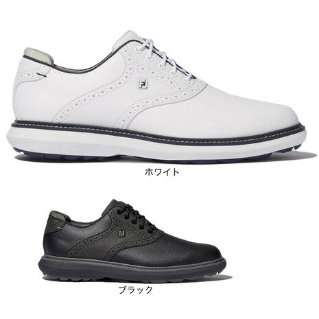 【1/11 22時~1h限定！ポイント最大10倍】フットジョイ（FootJoy）（メンズ）トラディションズ スパイクレス ゴルフ シューズ 57933 57934 W