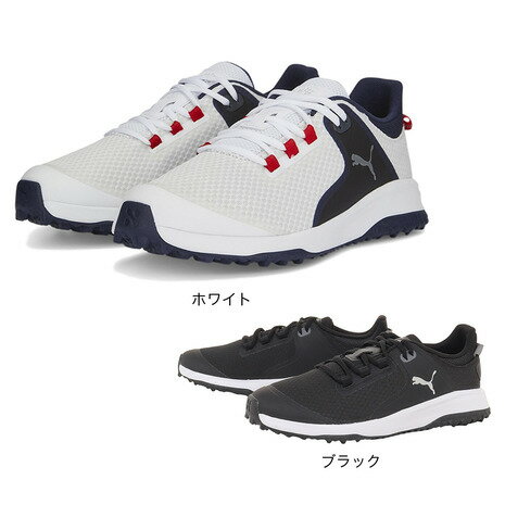 【1,500円OFFクーポン 5/20限定 2万円以上購入】プーマ（PUMA）（メンズ）ゴルフシューズ フュージョン グリップ ラバーソール スパイクレス シューズ 377527