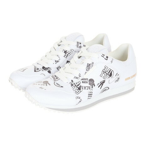 ホーンガーメント(HORN G.M.T)(メンズ)ゴルフシューズ スパイクレス HCS-2A-SS04-WHITE
