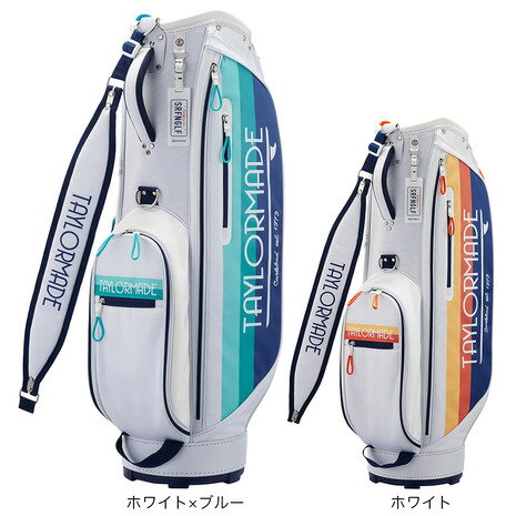 テーラーメイド テーラーメイド（TAYLORMADE）（メンズ）ゴルフ キャディバッグ 軽量 カート式 9型 5分割 ゴールデンステート UN076