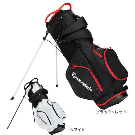 テーラーメイド テーラーメイド（TAYLORMADE）（メンズ）ゴルフ キャディバッグ 軽量 スタンド式 9.5型 8分割 プロ スタンドバッグ TF531