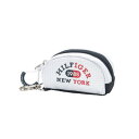 トミーヒルフィガー（TOMMY HILFIGER）（メンズ）ゴルフ ボールポーチ ボールケース 2球 ミックス THMG3FBT-WHT