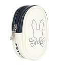 サイコバニー(Psycho Bunny)(メンズ、レディース)ゴルフ ボールポーチ MONOGRAM PBMG4FE2-WHT