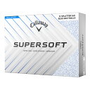 キャロウェイ(CALLAWAY)(メンズ)ゴルフボール スーパーソフト SUPERSFT 25 BLU SPLATTER 3B ダース(12個入り)