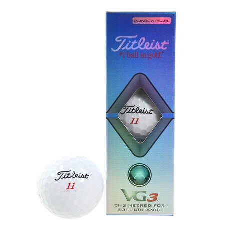 【5日限定！最大10%クーポンあり＆エントリーでP+4倍】タイトリスト（TITLEIST） VG3 ゴルフボール 3P T3026S-3P （メンズ）