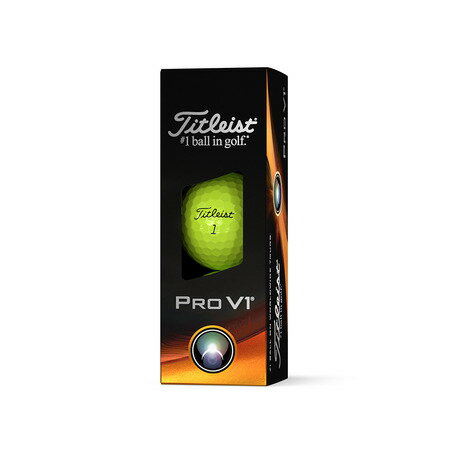タイトリスト（TITLEIST）（メンズ）ゴルフボール PRO V1 プロV1 イエロー T2128S-3PJ スリーブ(3個入り)のサムネイル