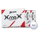【7/15限定 最大1万Pバック要エントリー&抽選】スリクソン(SRIXON)(メンズ)ゴルフボール XmaX WHT ダース(12個入り)