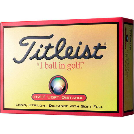 タイトリスト（TITLEIST） ボール タイトリスト HVC SOFT DISTANCE05 1HVSD-J05 1ダース(12個) （メンズ、レディース、キッズ）