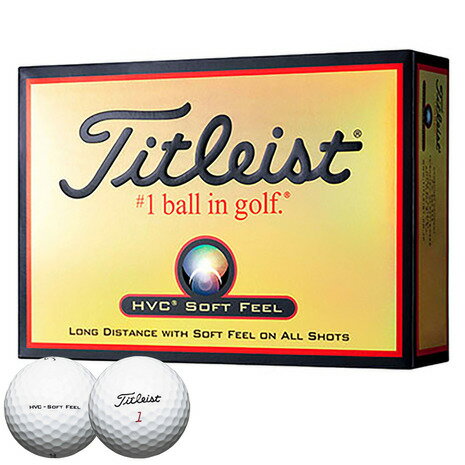 タイトリスト（TITLEIST）（メンズ キッズ）ゴルフボール HVC SOFT FEEL05 1ダース(12個) HVSF