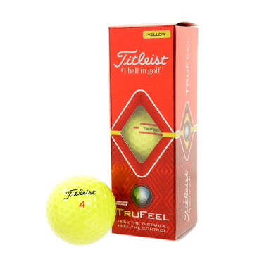 タイトリスト（TITLEIST） ゴルフボール 19 TRUFEEL T6134S-J イエロー 1ダース(12球) （Men's）