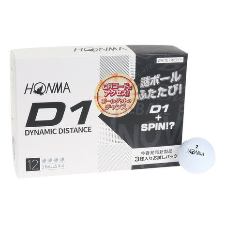 本間ゴルフ（HONMA）（メンズ）ゴルフボール BT2203 D1 SPIN PROMOTION PACK ダース(12個入り)