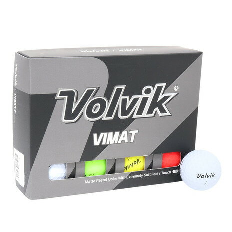 ボルビック（Volvik）（メンズ レディース）ゴルフボール VIMAT P Assort VV5PNA07 ダース(12個入り)