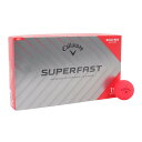 キャロウェイ(CALLAWAY)(メンズ)ゴルフ SUPERFASTボール レッド 1ダース 15個入り SUPERFAST RED 25 15B