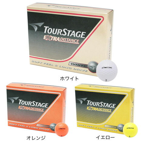 ツアーステージ（TOURSTAGE）（メンズ キッズ）ゴルフボール エクストラディスタンス （1ダース 12個）オンライン価格