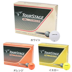 ツアーステージ（TOURSTAGE）（メンズ、キッズ）ゴルフボール エクストラディスタンス （1ダース 12個）オンライン価格