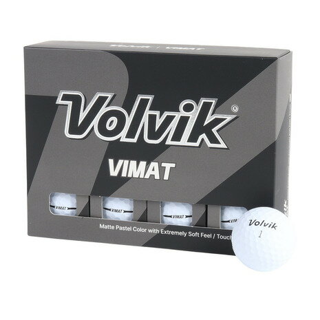 【1,500円OFFクーポン 5/30限定 2万円以上購入】ボルビック（Volvik）（メンズ）VIMAT 23 VV5PNA07 WHT DZ ダース(12個入り)