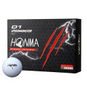 【7/15限定 最大1万Pバック要エントリー&抽選】本間ゴルフ(HONMA)(メンズ、レディース)D1 SPEEDMONSTER 2023 BTQ2302 0001 WH ダース(12個入り)
