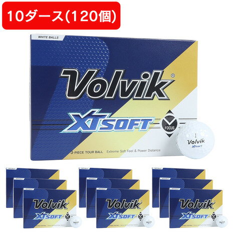 【最大1万Pバック エントリー&抽選 11/25限定】ボルビック(Volvik)(メンズ、レディース)【10ダースセット】ゴルフボール XT SOFT 23 W...