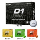 本間ゴルフ（HONMA）（メンズ、レディース）ゴルフボール D1 SPIN BTQ2301 ダース(12個入り)
