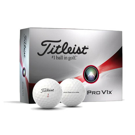 【9/30・10/1限定 5点以上購入で最大10%OFFクーポン】タイトリスト（TITLEIST）（メンズ）ゴルフボール PRO V1x プロV1x ハイナンバー T2048S-H-J ダース(12個入り)のサムネイル