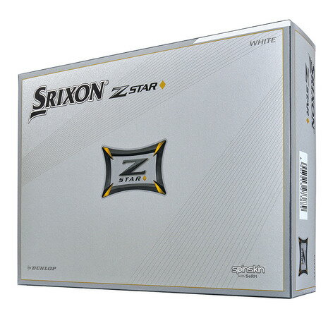 スリクソン（SRIXON）（メンズ）ゴルフボール ダース Z-STAR ダイアモンド ボール 12個入 ZSTAR D WHT 12ケのサムネイル