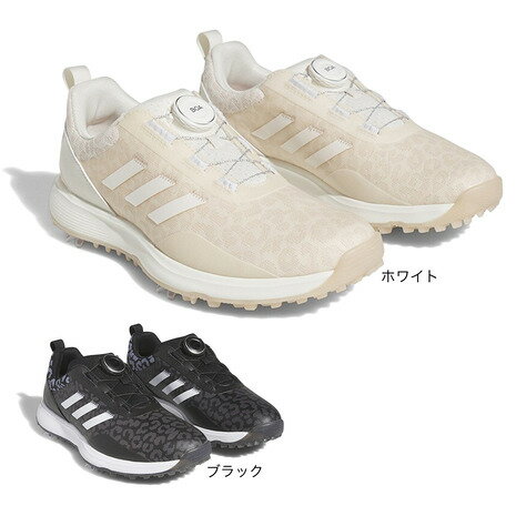 アディダス（adidas）（レディース）ゴルフシューズ S2G ボア 23 GV9435W GV9436BK