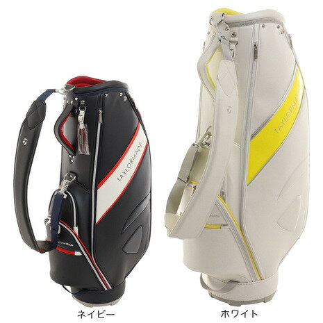 テーラーメイド（TAYLORMADE）（レディース）ゴルフ キャディバッグ カート式 8.5型 軽量 メタルTキャディバッグ TD297-N92968