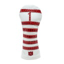 イリアックゴルフ(iliac)(メンズ、レディース)ゴルフ ヘッドカバー ドライバー用 WHITE+PATENT BRITISH DE-2230006