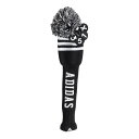 アディダス(adidas)(メンズ、レディース)ゴルフ 3ストライプ ニット ヘッドカバー 番手タグ付き JTY35-IS6562 BK/WH