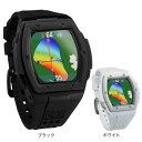 ショットナビ(Shot Navi)(メンズ、レディース)ゴルフ 距離計 GPSウォッチ 防水 クレスト2 ブラック 腕時計