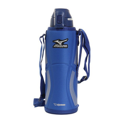 ミズノ（MIZUNO） ステンレスクールボトル ブルー 1.5L SD-FX15-AA 水筒 保冷 スポーツ アウトドア キャンプ 丸洗い ワンタッチ 軽量 運動会 部活