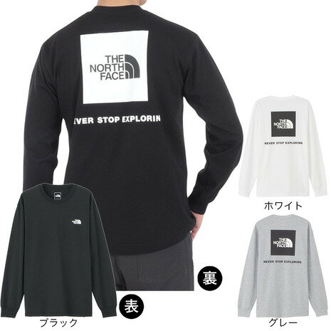 ノースフェイス（THE NORTH FACE）（メンズ）長袖Tシャツ ロンT ロングスリーブバックスクエアロゴティー NT32442