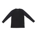 クー(Coo.)(メンズ)ドライプラス メッシュ Vネック 長袖アンダーシャツ 891CO4GC0015 BLK 吸汗 速乾