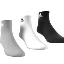 アディダス(adidas)(メンズ)クッション スポーツウェア アンクルソックス3足組 EBB63-IC1281(4)