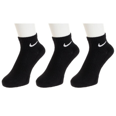 【1,500円OFFクーポン 5/20限定 2万円以上購入】ナイキ（NIKE）（メンズ、レディース）エブリデイ クッション アンクルソックス 3足組 SX7667-010SP19