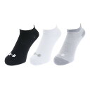 アンダーアーマー(UNDER ARMOUR)(レディース)ノーショー 3足組ソックス 1359233 ASSORTED/ASSORTED ACC
