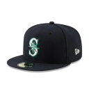 ニューエラ(NEW ERA)(メンズ、レディース)キャップ 59FIFTY MLB オンフィールド シアトル マリナーズ ゲーム 14524849