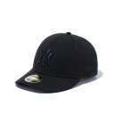 ニューエラ(NEW ERA)(メンズ、レディース)キャップ LP 59FIFTY ニューヨーク ヤンキース ブラック×ブラック 14524645